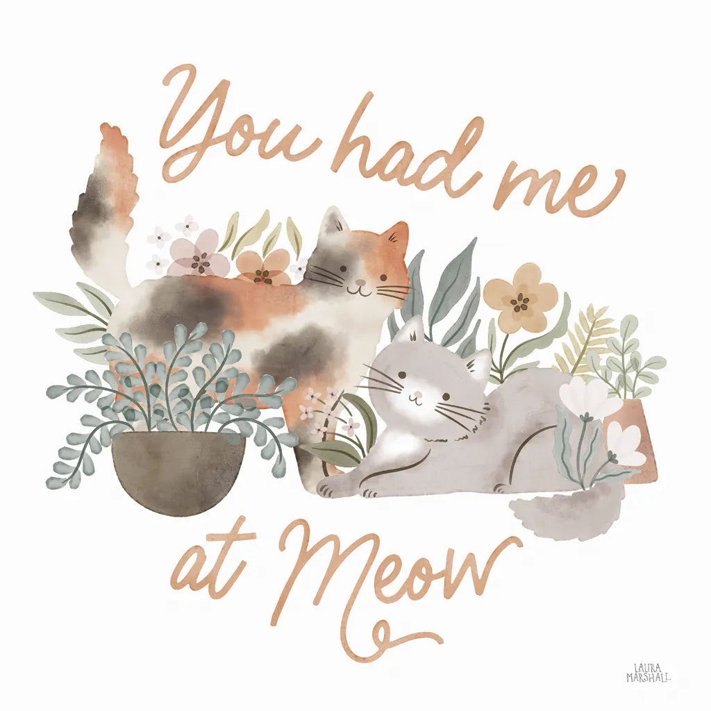 Garden Friends II by Laura Marshall. SKU 89530a. Archival Giclee Fine art print for wall decor.