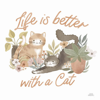 Garden Friends III by Laura Marshall. SKU 89531a. Archival Giclee Fine art print for wall decor.