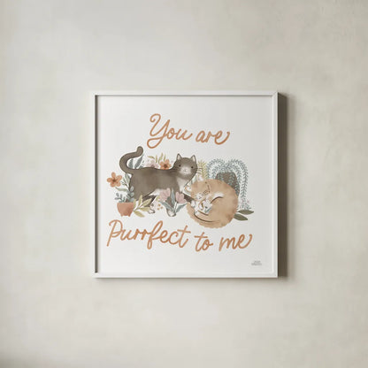 Garden Friends V by Laura Marshall. Shown in a crisp white glass frame for a clean and minimalist style. Available as an archival giclee rolled canvas, fine art paper, or poster print. SKU 89533a.