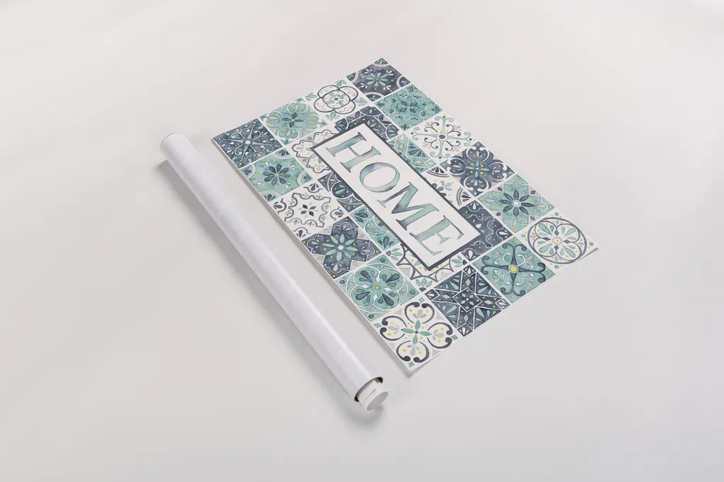 Garden Getaway Home by Laura Marshall. shown as a rolled paper print. Available as archival giclee rolled canvas, fine art paper, or poster print. SKU 34481i.