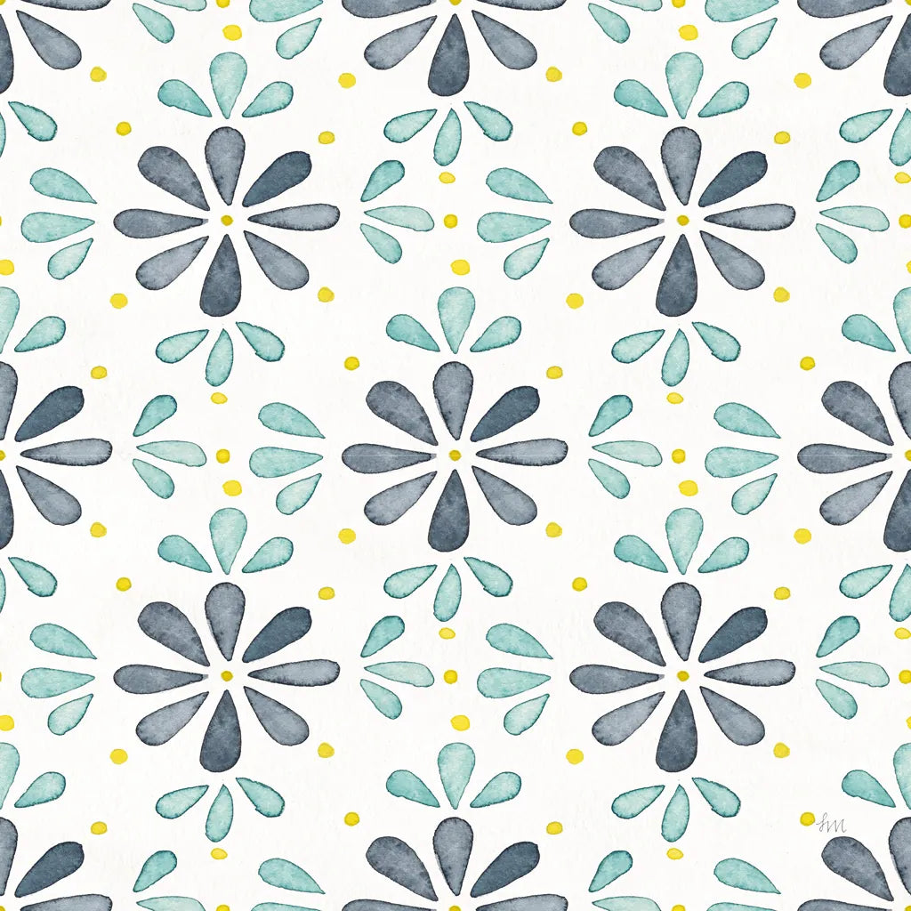 Garden Getaway Pattern XIII by Laura Marshall. SKU 35731a. Archival Giclee Fine art print for wall decor.
