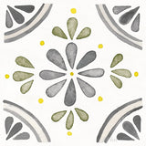 Garden Getaway Tile I Gray Green by Laura Marshall. SKU 56941a. Archival Giclee Fine art print for wall decor.