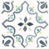 Garden Getaway Tile II White by Laura Marshall. SKU 34472a. Archival Giclee Fine art print for wall decor.