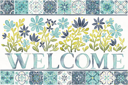 Garden Getaway Welcome by Laura Marshall. SKU 34480i. Archival Giclee Fine art print for wall decor.