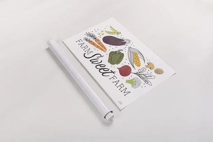 Garden Goodies I by Laura Marshall. shown as a rolled paper print. Available as archival giclee rolled canvas, fine art paper, or poster print. SKU 76905i.