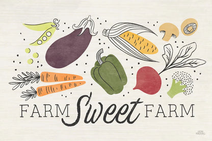 Garden Goodies I Cream by Laura Marshall. SKU 77191i. Archival Giclee Fine art print for wall decor.