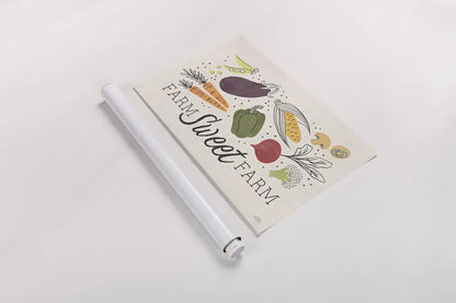 Garden Goodies I Cream by Laura Marshall. shown as a rolled paper print. Available as archival giclee rolled canvas, fine art paper, or poster print. SKU 77191i.