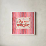 Girly Pop I by Laura Marshall. Shown in a crisp white glass frame for a clean and minimalist style. Available as an archival giclee rolled canvas, fine art paper, or poster print. SKU 99793a.
