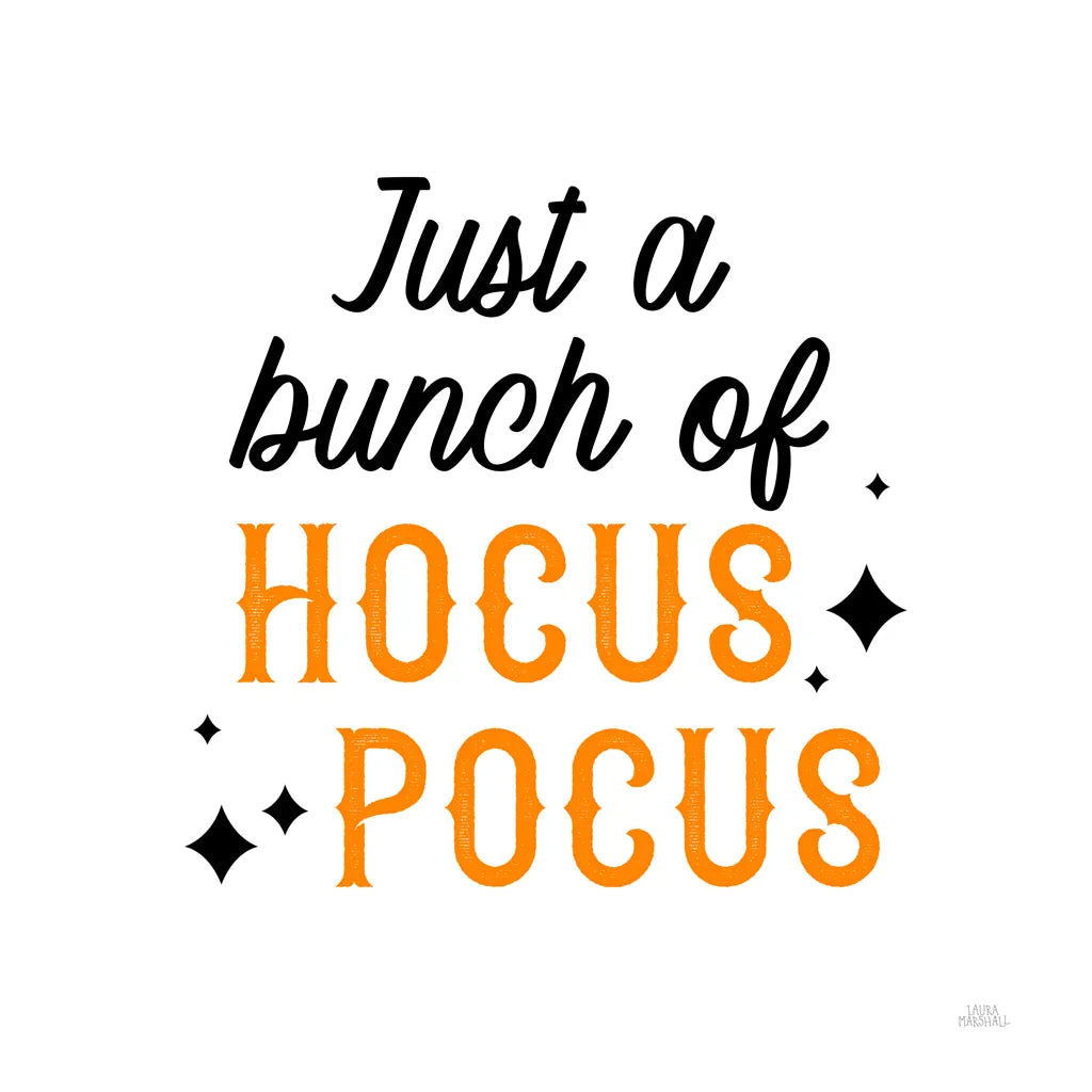 Halloween Typography III by Laura Marshall. SKU 89709a. Archival Giclee Fine art print for wall decor.