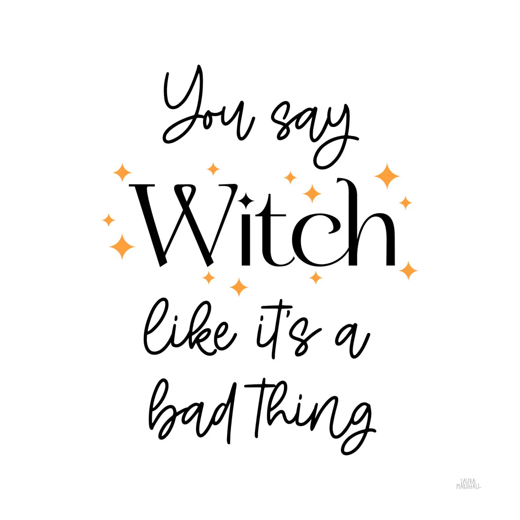 Halloween Typography IV by Laura Marshall. SKU 89710a. Archival Giclee Fine art print for wall decor.