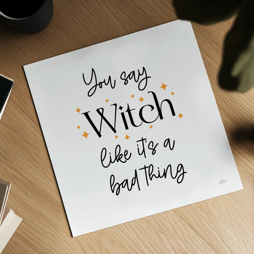 Halloween Typography IV by Laura Marshall. Shown as a detailed flat fine art print, highlighting archival giclee quality. Available as an archival giclee rolled canvas, fine art paper, or poster print. SKU 89710a.