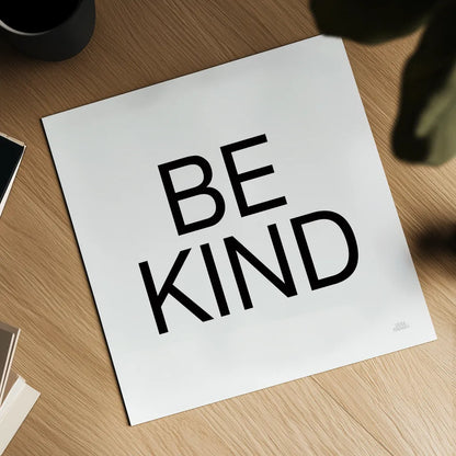 Harvest Garden Be Kind by Laura Marshall. Shown as a detailed flat fine art print, highlighting archival giclee quality. Available as an archival giclee rolled canvas, fine art paper, or poster print. SKU 59019a.