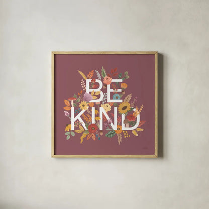 Harvest Garden I by Laura Marshall. Shown in a natural wood glass frame for a timeless modern aesthetic. Available as an archival giclee rolled canvas, fine art paper, or poster print. SKU 57509a.