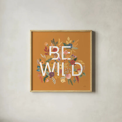 Harvest Garden II by Laura Marshall. Shown in a natural wood glass frame for a timeless modern aesthetic. Available as an archival giclee rolled canvas, fine art paper, or poster print. SKU 57510a.