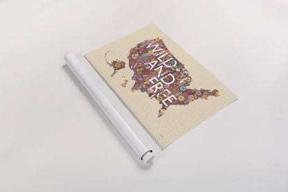 Harvest Garden USA by Laura Marshall. shown as a rolled paper print. Available as archival giclee rolled canvas, fine art paper, or poster print. SKU 57513i.