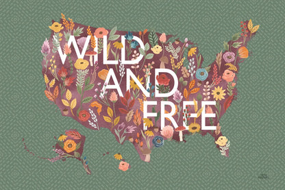 Harvest Garden USA Green by Laura Marshall. SKU 59141i. Archival Giclee Fine art print for wall decor.