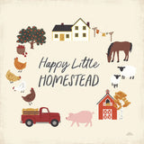 Harvest Village V by Laura Marshall. SKU 101774a. Archival Giclee Fine art print for wall decor.