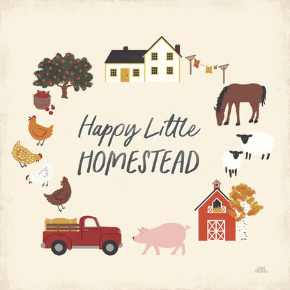 Harvest Village V by Laura Marshall. SKU 101774a. Archival Giclee Fine art print for wall decor.