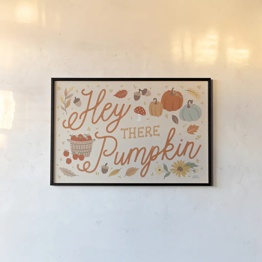 Harvest Wishes II by Laura Marshall. shown as a paper print in a black flame. Available as a archival giclee rolled canvas, fine art paper, or poster print. SKU 81421i.