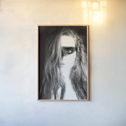 Hatch I Crop by Laura Marshall. shown as a paper print in a natural frame. Available as a archival giclee rolled canvas, fine art paper, or poster print. SKU 23593h.