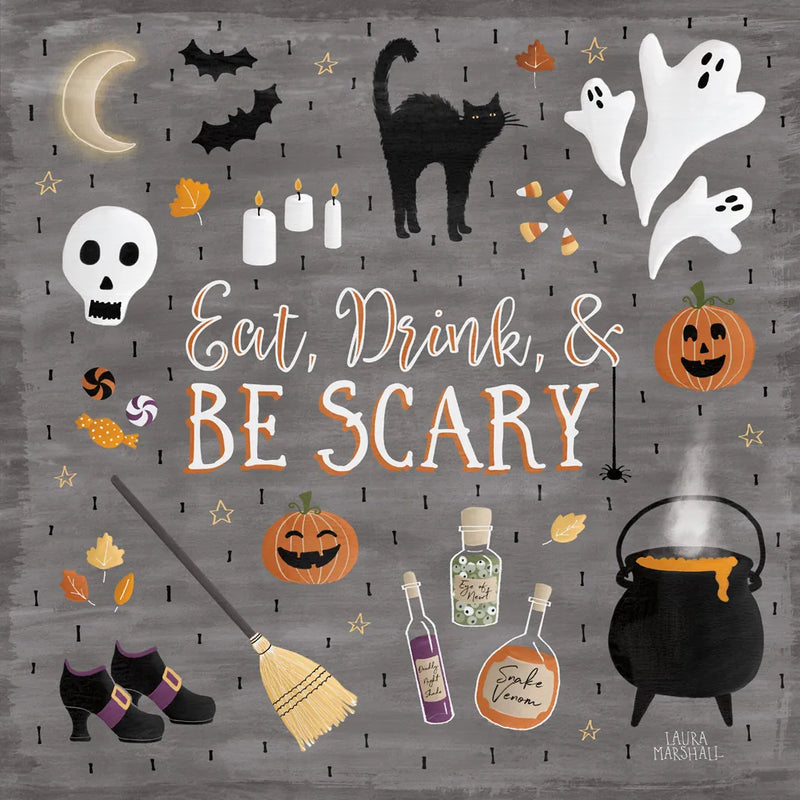 Haunted Halloween I by Laura Marshall. SKU 32552a. Archival Giclee Fine art print for wall decor.