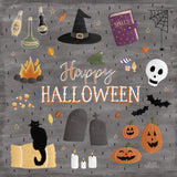 Haunted Halloween II by Laura Marshall. SKU 32553a. Archival Giclee Fine art print for wall decor.