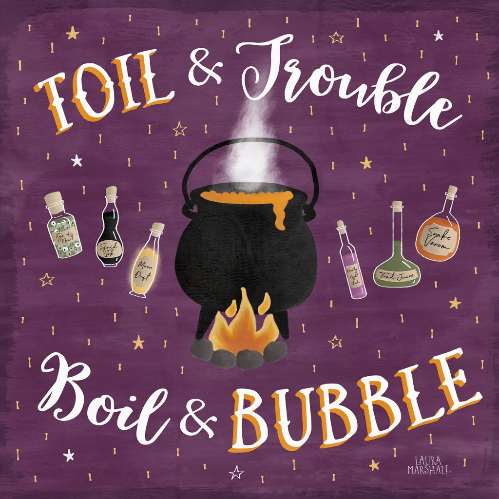 Haunted Halloween IV by Laura Marshall. SKU 32555a. Archival Giclee Fine art print for wall decor.