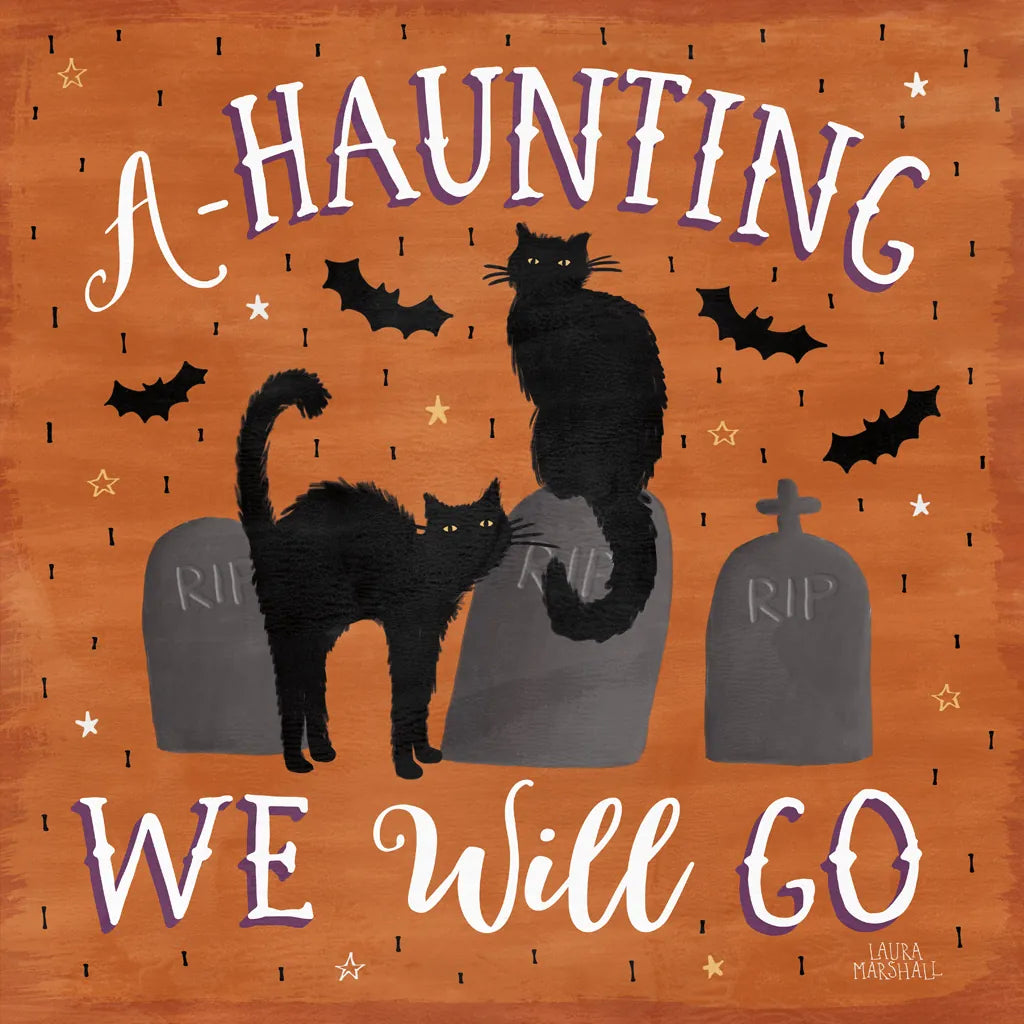 Haunted Halloween V by Laura Marshall. SKU 32556a. Archival Giclee Fine art print for wall decor.