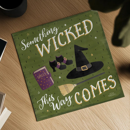 Haunted Halloween VI by Laura Marshall. Shown as a detailed flat fine art print, highlighting archival giclee quality. Available as an archival giclee rolled canvas, fine art paper, or poster print. SKU 32557a.