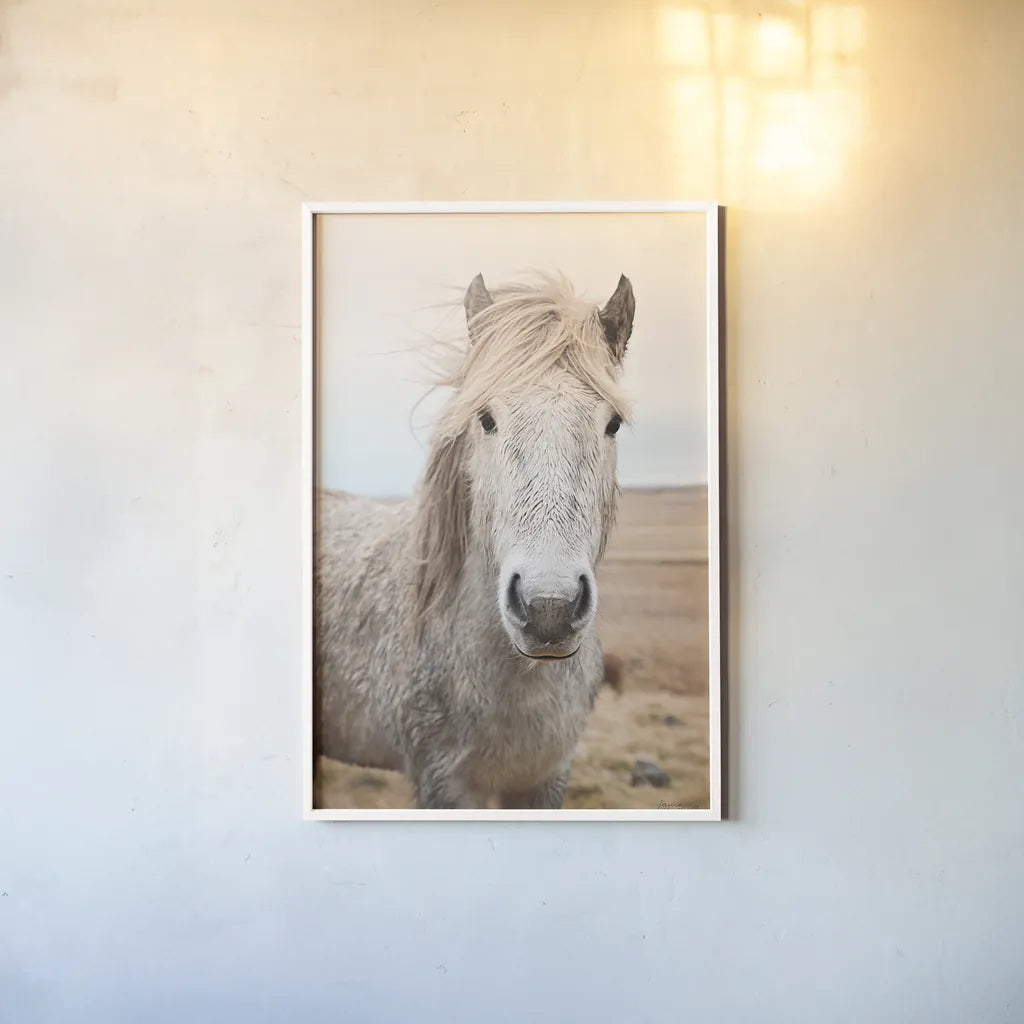 Heida I by Laura Marshall. shown as a paper print in a white frame. Available as a archival giclee rolled canvas, fine art paper, or poster print. SKU 49822h.