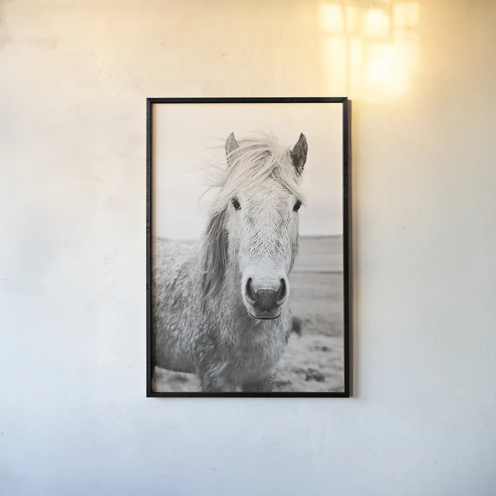 Heida I BW by Laura Marshall. shown as a paper print in a black flame. Available as a archival giclee rolled canvas, fine art paper, or poster print. SKU 49823h.
