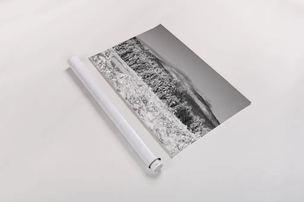 Hermit Lake by Laura Marshall. shown as a rolled paper print. Available as archival giclee rolled canvas, fine art paper, or poster print. SKU 34165i.