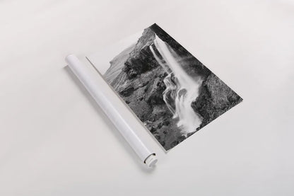 Hidden Waterfall by Laura Marshall. shown as a rolled paper print. Available as archival giclee rolled canvas, fine art paper, or poster print. SKU 64394h.