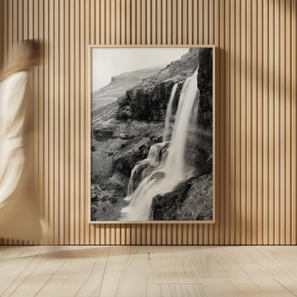 Hidden Waterfall by Laura Marshall. shown as over sized large wall art. Available as an archival giclee rolled canvas, fine art paper, or poster print. SKU 64394h.