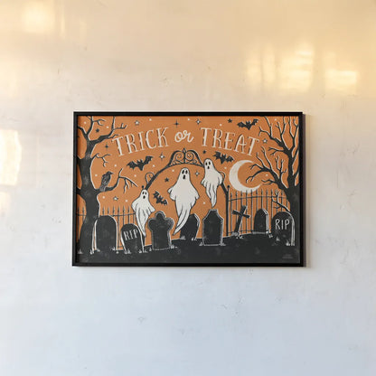 Hocus Pocus I by Laura Marshall. shown as a paper print in a black flame. Available as a archival giclee rolled canvas, fine art paper, or poster print. SKU 83204i.