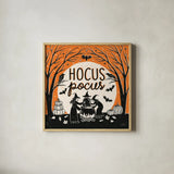 Hocus Pocus II by Laura Marshall. Shown in a natural wood glass frame for a timeless modern aesthetic. Available as an archival giclee rolled canvas, fine art paper, or poster print. SKU 83205a.