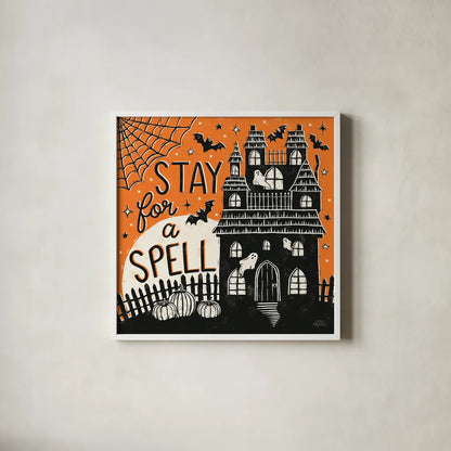 Hocus Pocus III by Laura Marshall. Shown in a crisp white glass frame for a clean and minimalist style. Available as an archival giclee rolled canvas, fine art paper, or poster print. SKU 83206a.