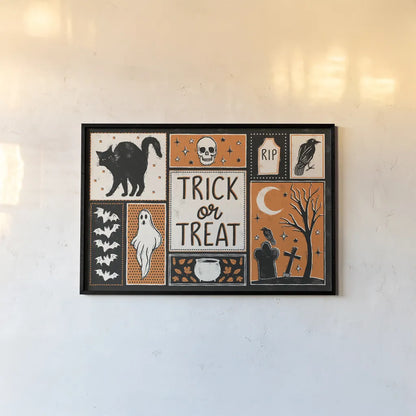 Hocus Pocus VI by Laura Marshall. shown as a paper print in a black flame. Available as a archival giclee rolled canvas, fine art paper, or poster print. SKU 83209i.