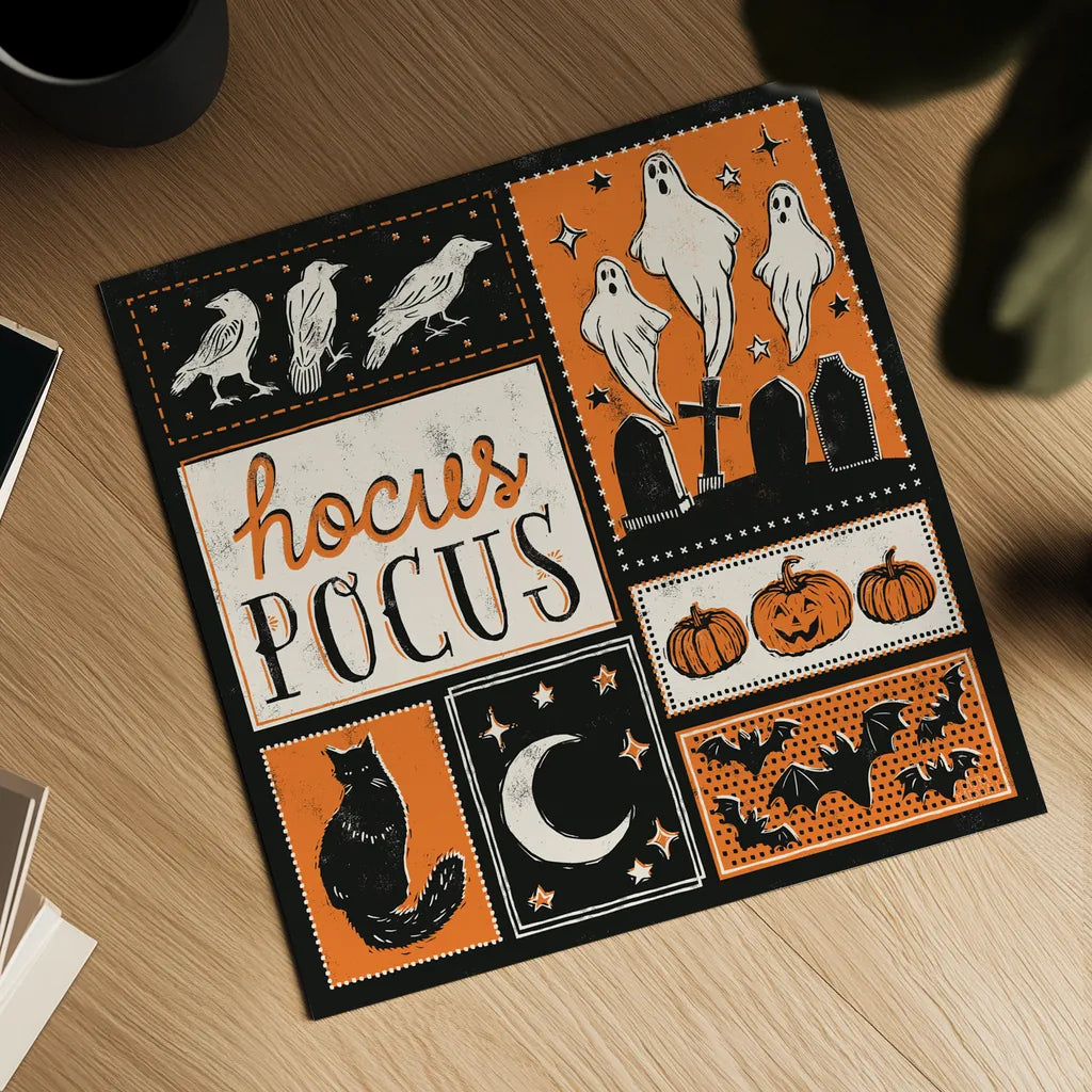 Hocus Pocus VII by Laura Marshall. Shown as a detailed flat fine art print, highlighting archival giclee quality. Available as an archival giclee rolled canvas, fine art paper, or poster print. SKU 83210a.