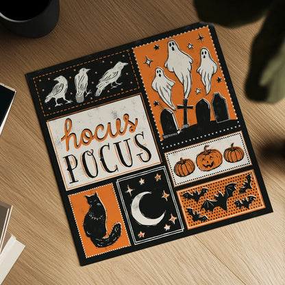 Hocus Pocus VII by Laura Marshall. Shown as a detailed flat fine art print, highlighting archival giclee quality. Available as an archival giclee rolled canvas, fine art paper, or poster print. SKU 83210a.