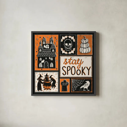 Hocus Pocus VIII by Laura Marshall. Shown in a sleek black glass frame for a contemporary gallery look. Available as an archival giclee rolled canvas, fine art paper, or poster print. SKU 83211a.