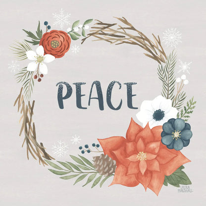 Holiday Garden I by Laura Marshall. SKU 37094a. Archival Giclee Fine art print for wall decor.