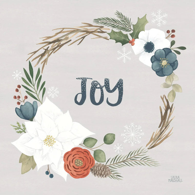 Holiday Garden II by Laura Marshall. SKU 37095a. Archival Giclee Fine art print for wall decor.