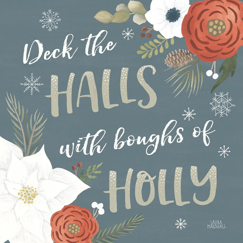 Holiday Garden IX by Laura Marshall. SKU 37102a. Archival Giclee Fine art print for wall decor.