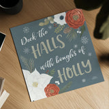Holiday Garden IX by Laura Marshall. Shown as a detailed flat fine art print, highlighting archival giclee quality. Available as an archival giclee rolled canvas, fine art paper, or poster print. SKU 37102a.
