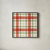 Holiday Garden Pattern X by Laura Marshall. Shown in a sleek black glass frame for a contemporary gallery look. Available as an archival giclee rolled canvas, fine art paper, or poster print. SKU 37159a.