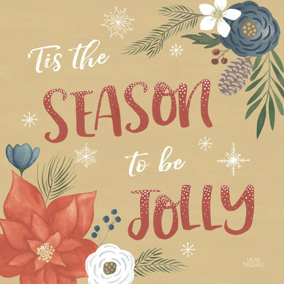 Holiday Garden VII by Laura Marshall. SKU 37100a. Archival Giclee Fine art print for wall decor.