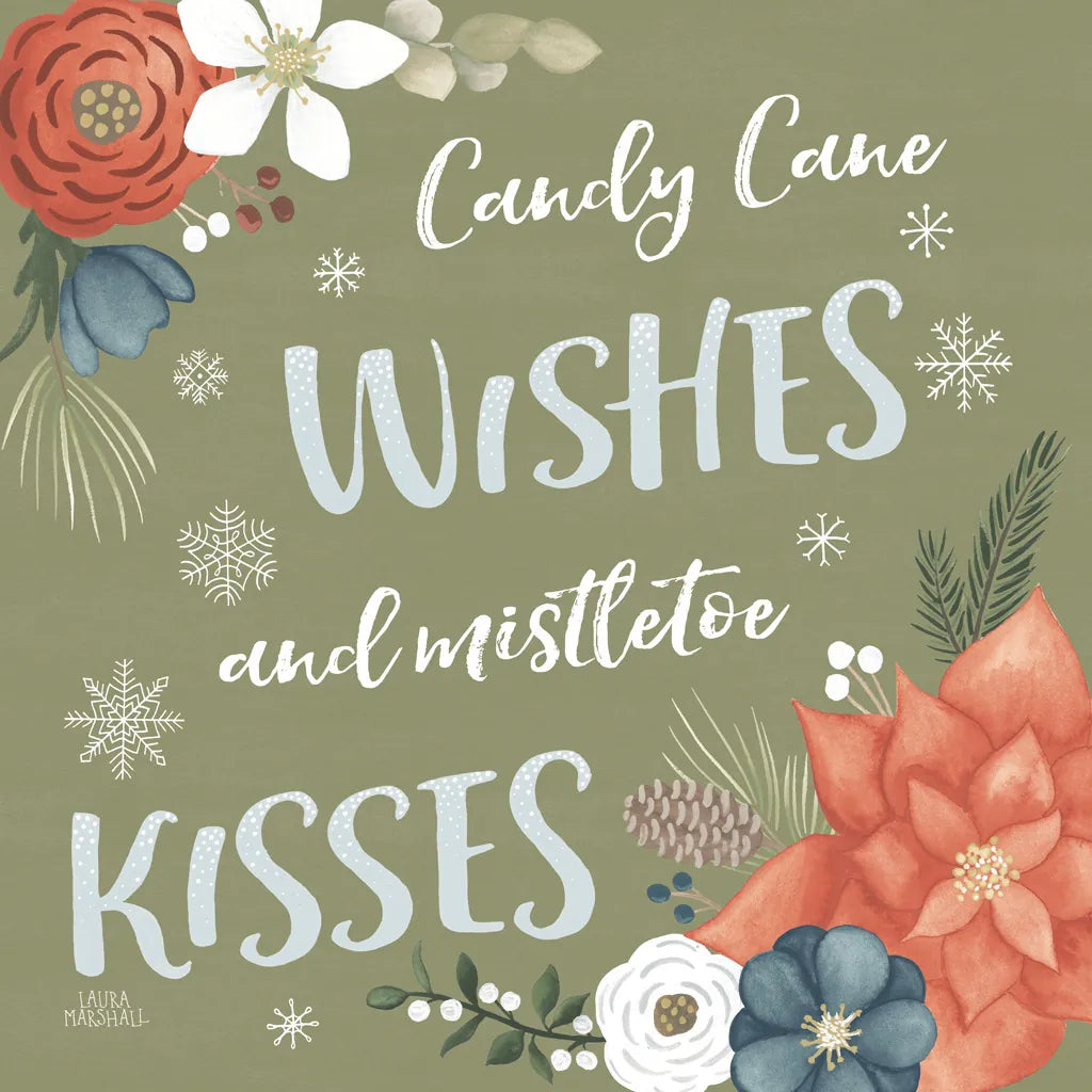 Holiday Garden X by Laura Marshall. SKU 37103a. Archival Giclee Fine art print for wall decor.