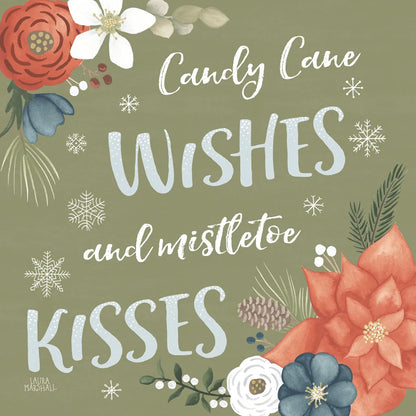 Holiday Garden X by Laura Marshall. SKU 37103a. Archival Giclee Fine art print for wall decor.