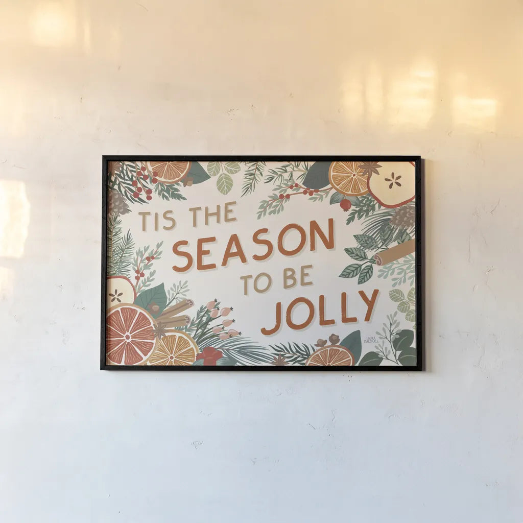 Holiday Spice I by Laura Marshall. shown as a paper print in a black flame. Available as a archival giclee rolled canvas, fine art paper, or poster print. SKU 67385i.